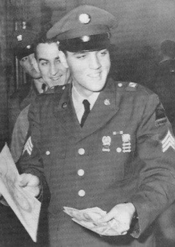 Elvis separating from the military
